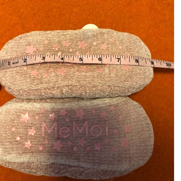MeMoi pink shimmery plush knit slippers NWT - Picture 9 of 12